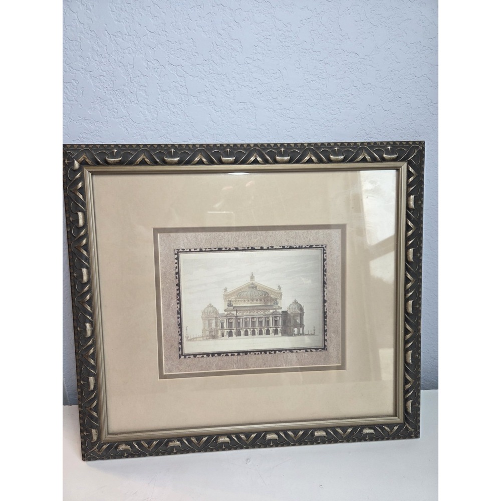 The Bombay Company‎ 15.5" x 17.5" Framed Print "0-LE NOUVEL-FACADE PRINCIPALE"